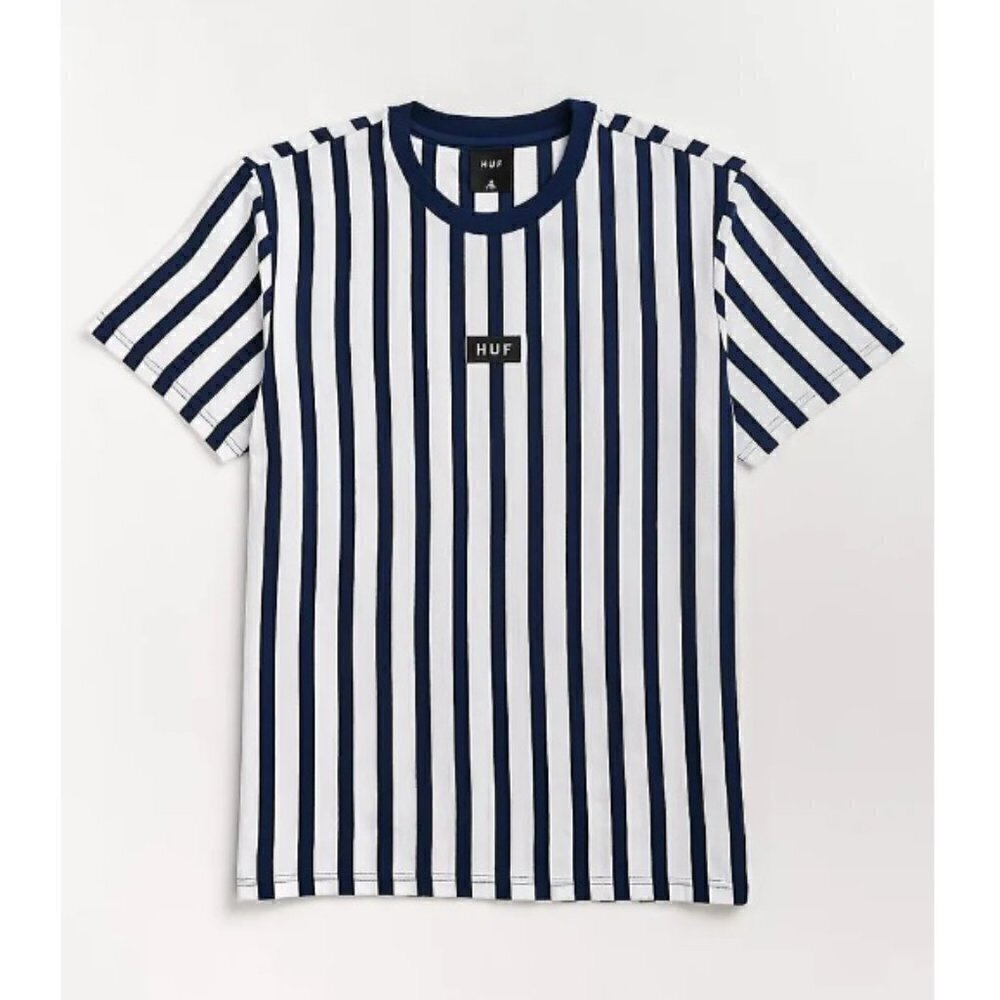 HUF Dexter Striped Short Sleeve Knit T-Shirt - B31 - Picture 2 of 6